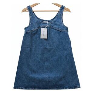 slim fit dress slacks JOANNA DENIM MINI DRESS – AKIRA main image 0